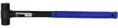 Кувалда с фиберглассовой ручкой и резиновой противоскользящей накладкой (3600г,L-680мм) Forsage F-3148LB24
