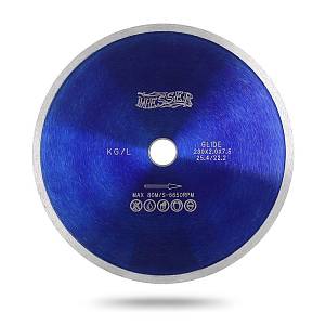 Алмазный диск со сплошной кромкой Messer KG/L. Диаметр 125 мм (01-27-125)