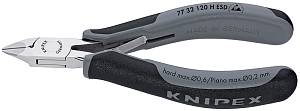 Бокорезы для электроники ESD с лезвиями из твёрдосплава, острая головка, 120 мм, 2-комп антистатические ручки KNIPEX
