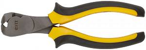 Кусачки торцевые "Стайл", мягкие прорезиненные черно-желтые ручки, молибденовое покрытие 160 мм FIT