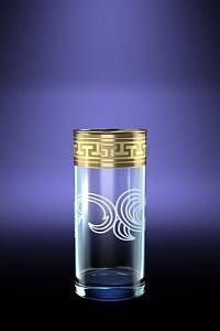 Гусь Хрустальный Набор 6 стаканов для сока с рисунком "Греческий узор", 290мл, для сока GE01-402